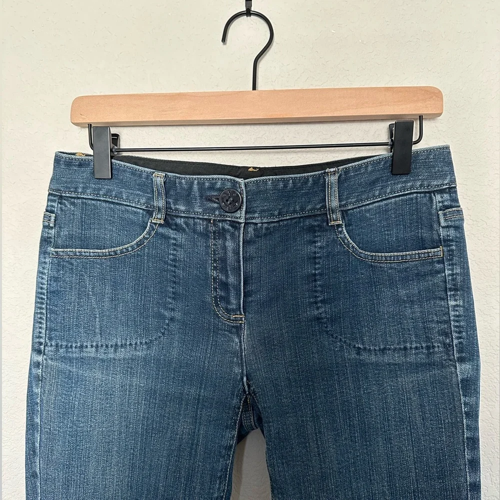 Theory Grace C Michigan Jeans‎ Womens 6 Blue Mid Rise Straight Crop Ankle